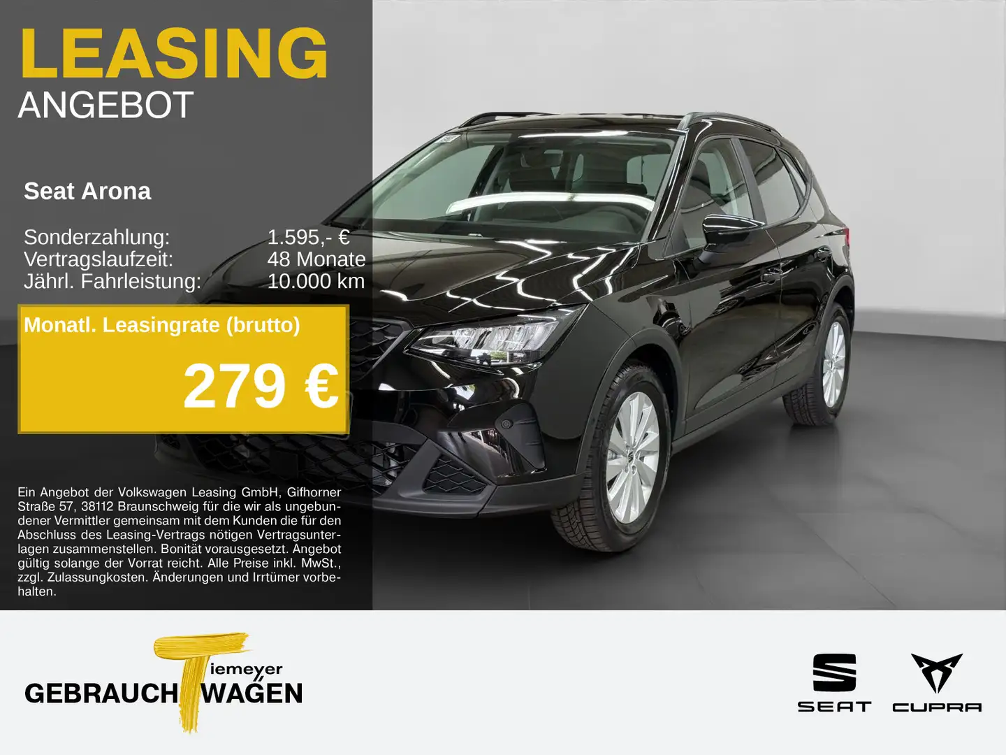 SEAT Arona 1.0 TSI DSG STYLE ROAD EDITION REAR VIEW N Schwarz - 1