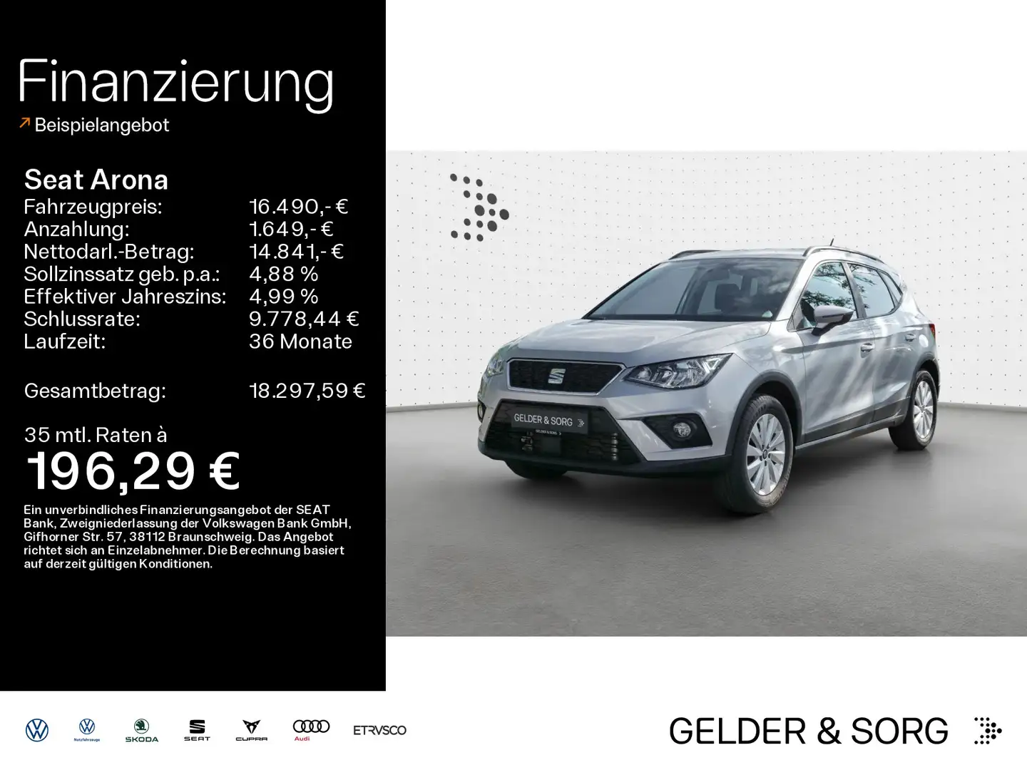 SEAT Arona 1.0 TSI Style AHK*LED*Navi Argent - 1