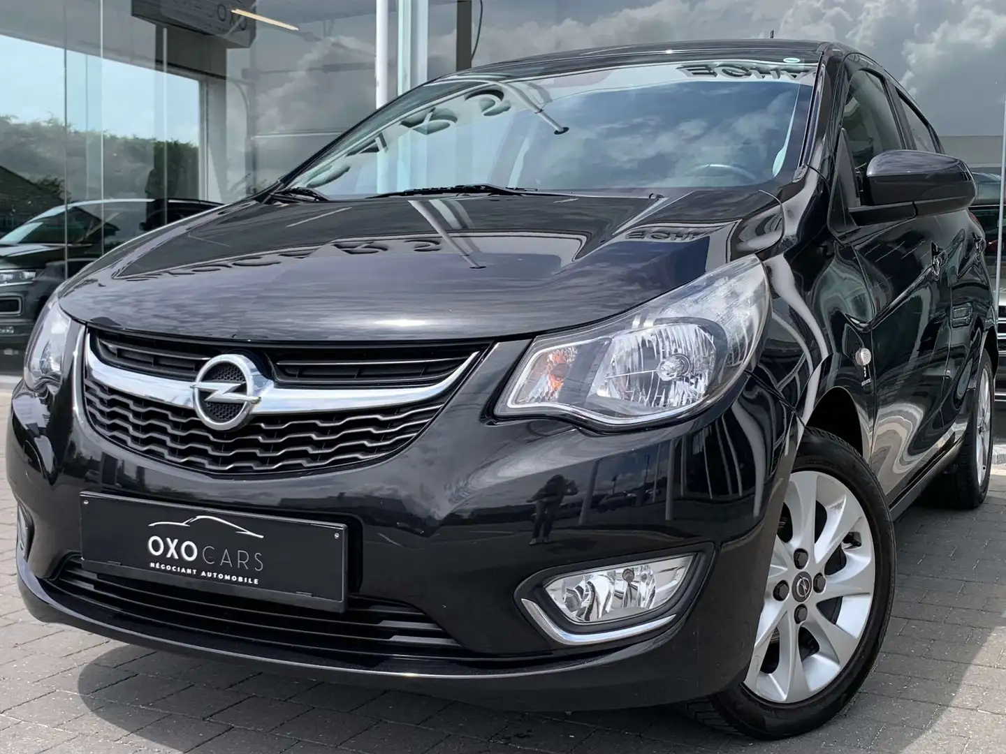 Opel Karl 1.0i Cosmo / Cuir / Clim Auto / Cruise / Bluetooth Noir - 1