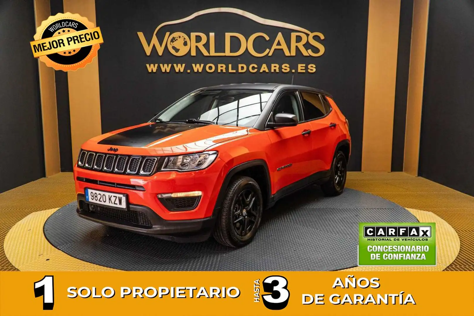 Jeep Compass 1.4 Multiair Sport 4x2 103kW Rouge - 1