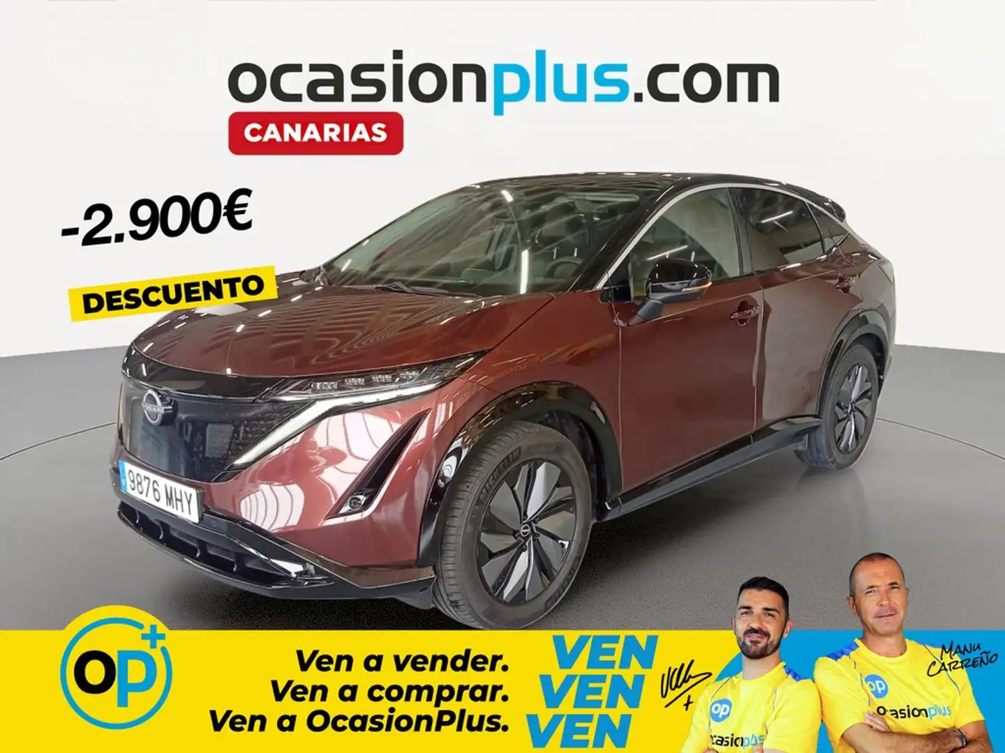 Nissan Ariya Advance 160kW 63 kWh 4x2 Rojo - 1