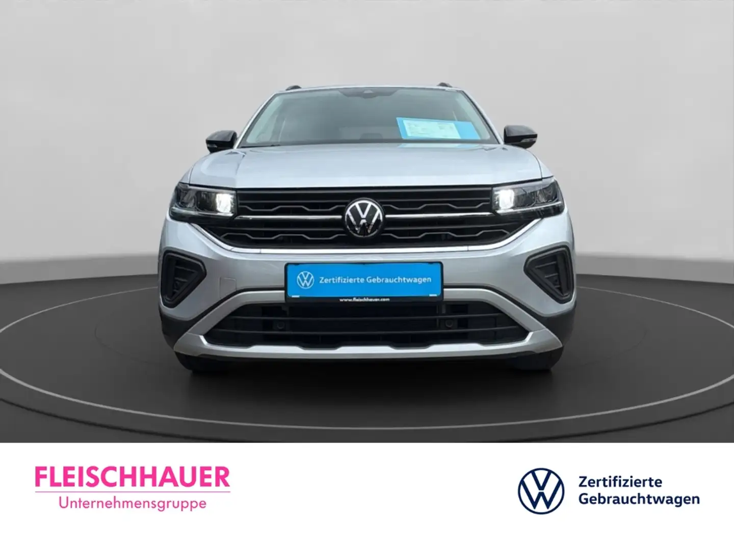 Volkswagen T-Cross 1.0 TSI Goal Life LED+ACC+DC+CARPLAY+RFK+SHZ Silber - 2