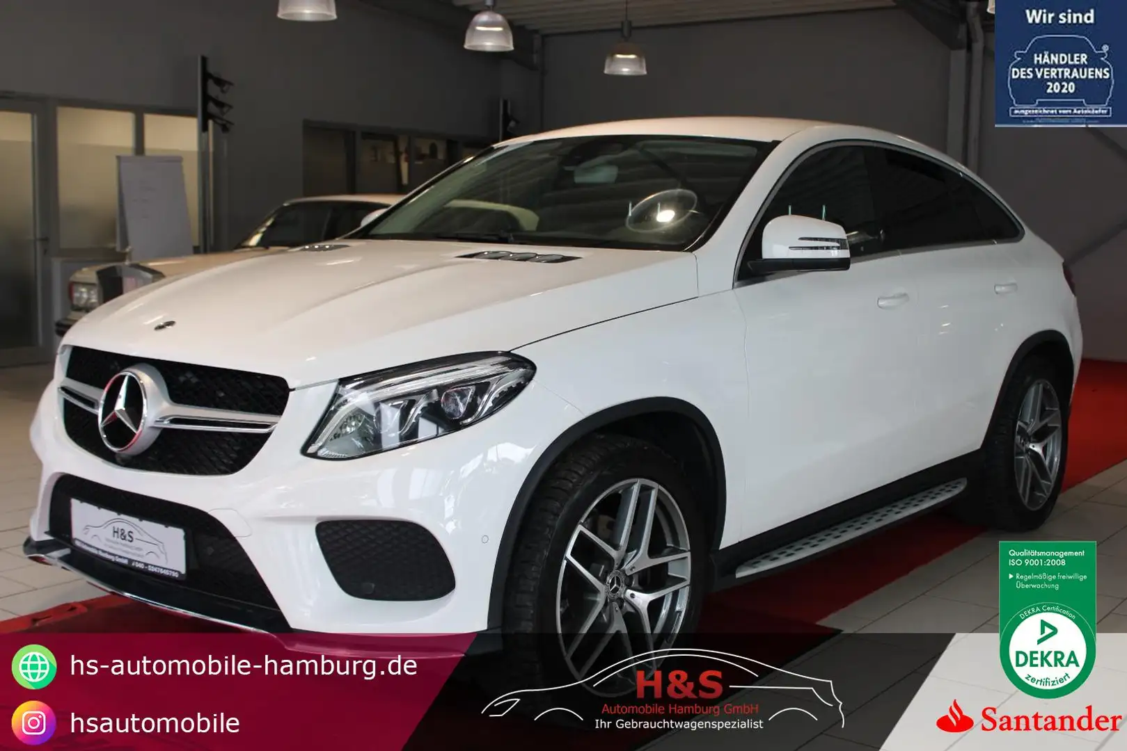 Mercedes-Benz GLE 350 d 4Matic Coupe AMG-LINE*Airmatic White - 1