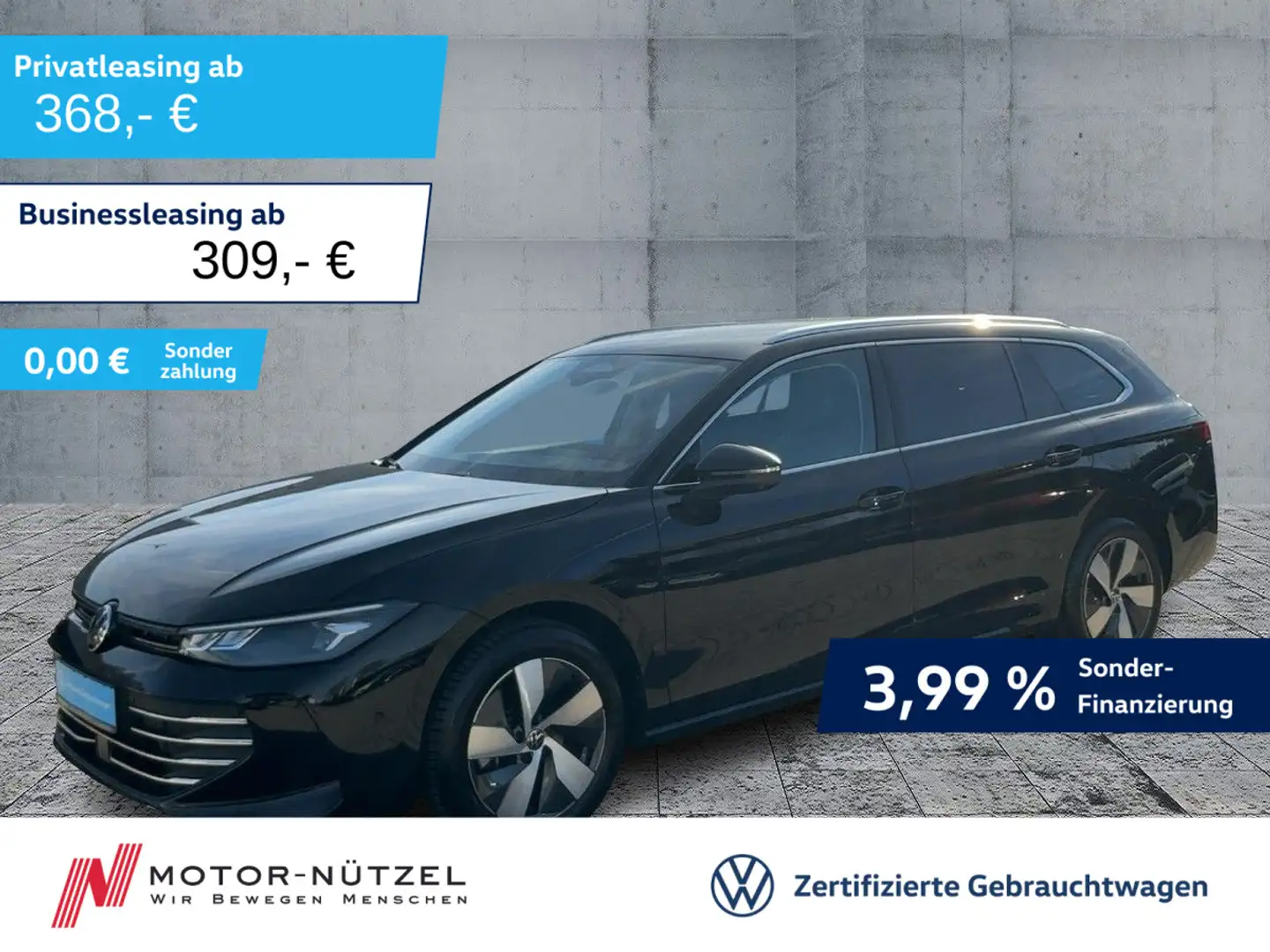 Volkswagen Passat Variant 2.0 TDI DSG BUSINESS LED+NAVI+AHK Schwarz - 1