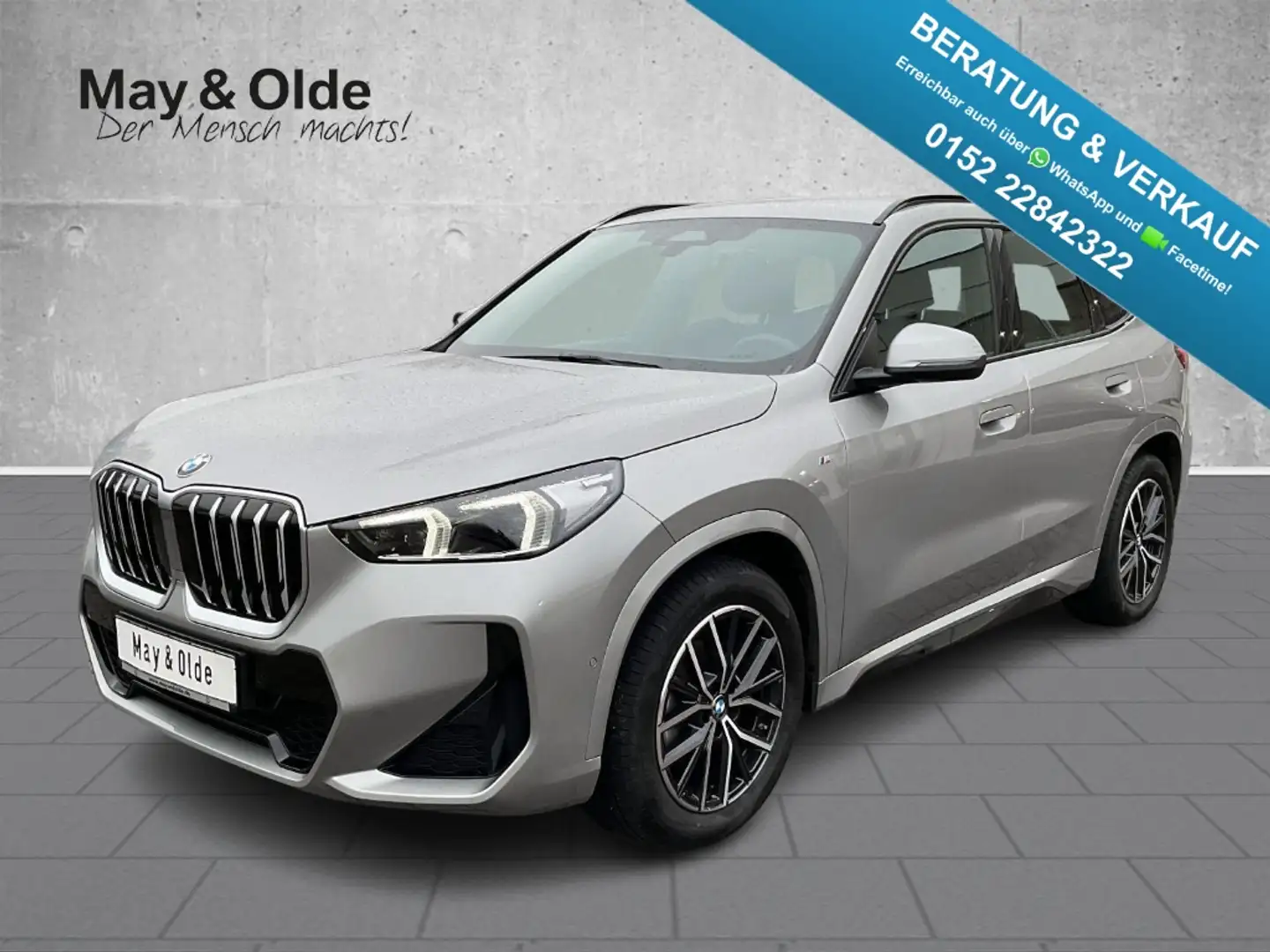 BMW X1 sDrive18i Aut M Sport LED Navi SHZ RFK Klimaaut Silber - 1