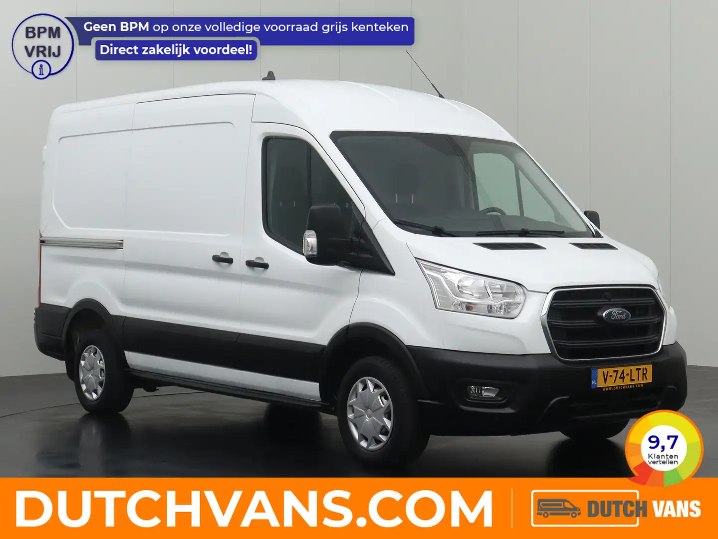Ford Transit 2.0TDCI 130PK L2H2 Business | Airco | Cruise | 3-P Blanc - 1