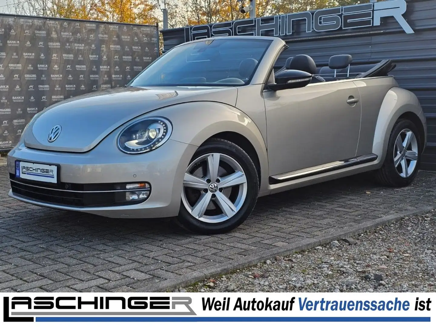 Volkswagen Beetle Cabriolet Sport 1.4 LEDER NAVI XENON SHZ Silber - 1