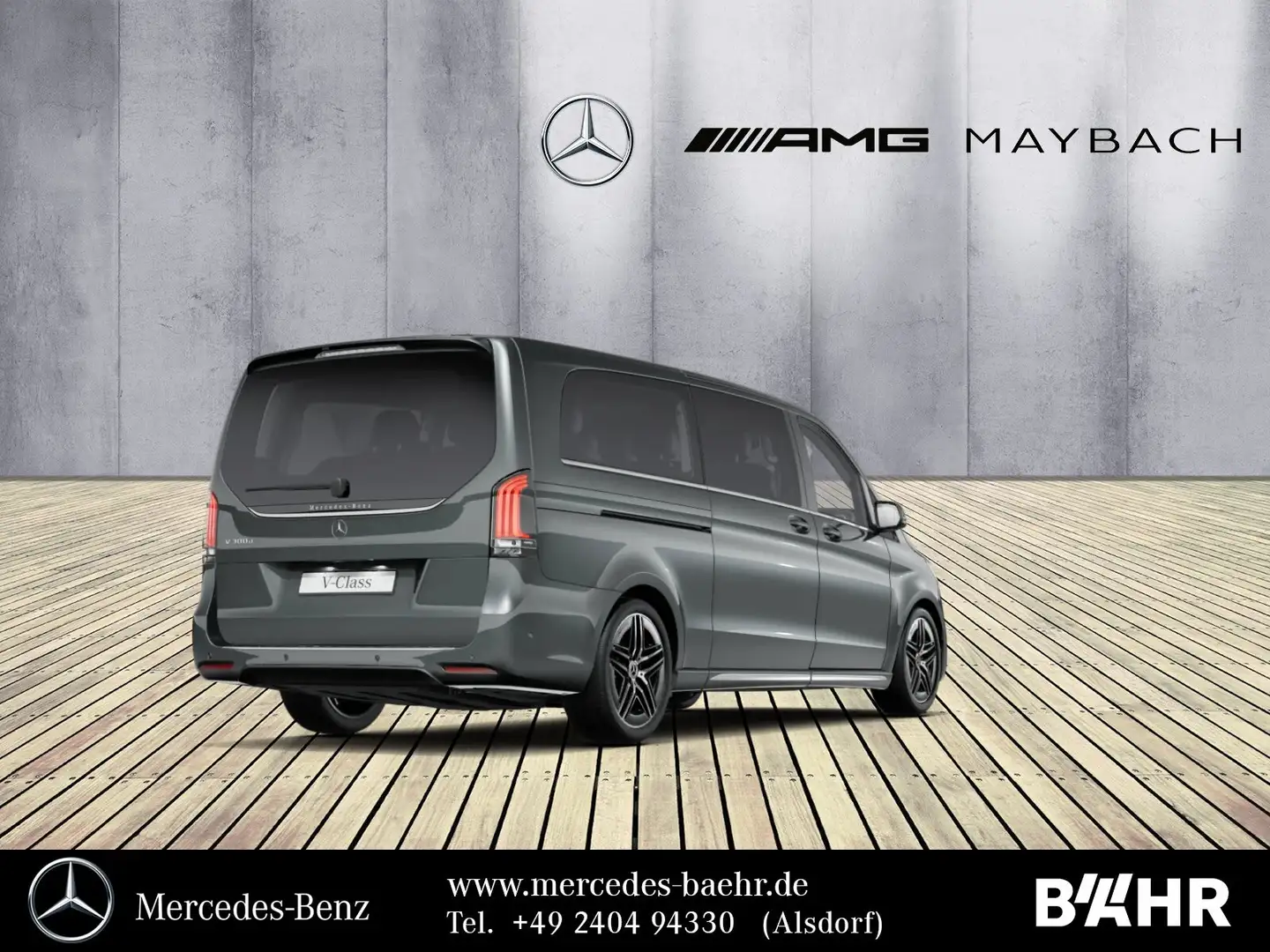 Mercedes-Benz V 300 V 300 d Extralang AMG/MBUX/LED/Distronic/LMR19" Grau - 2