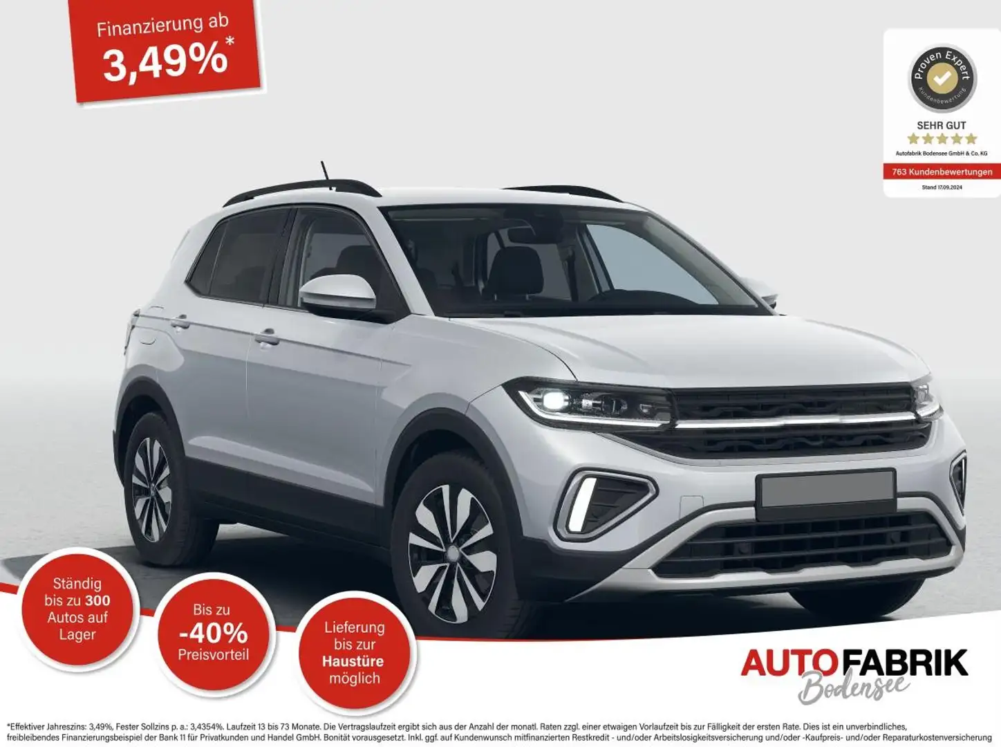 Volkswagen T-Cross Life 1.0 TSI DSG Android Auto*SHZ*Matrix-LED*Kamer Silber - 1