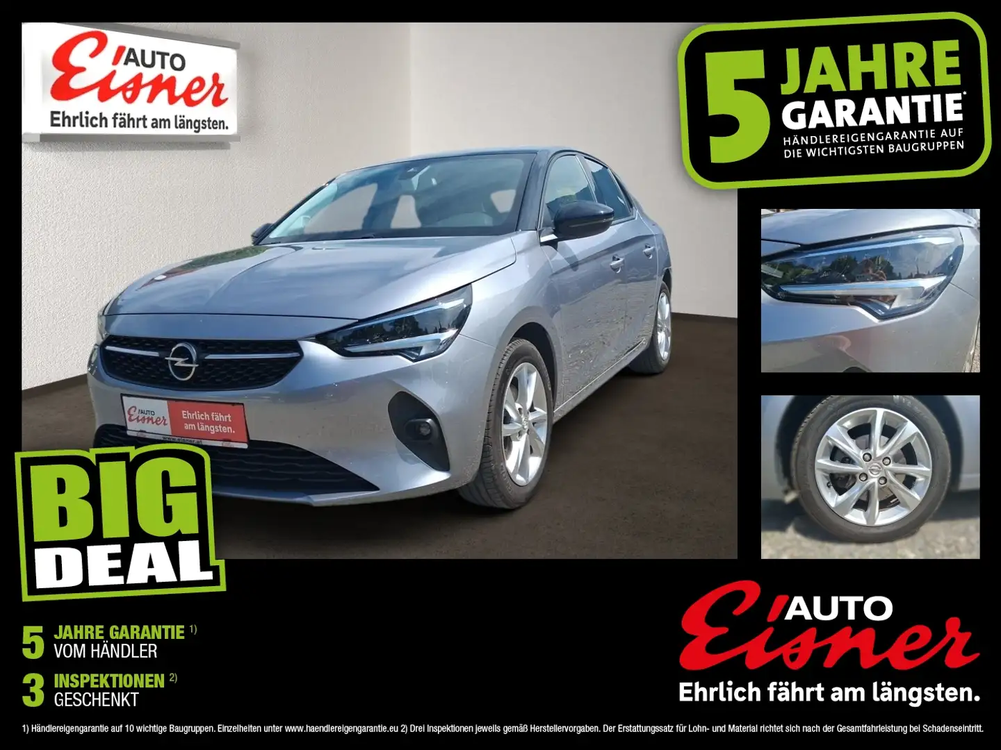 Opel Corsa EDITION 1.5 Geringe Nutzung, wenig KM Silber - 1