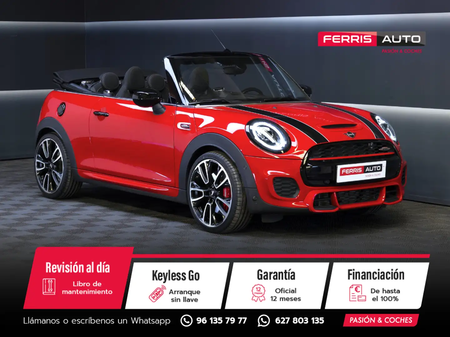 MINI John Cooper Works Cabrio Rojo - 1