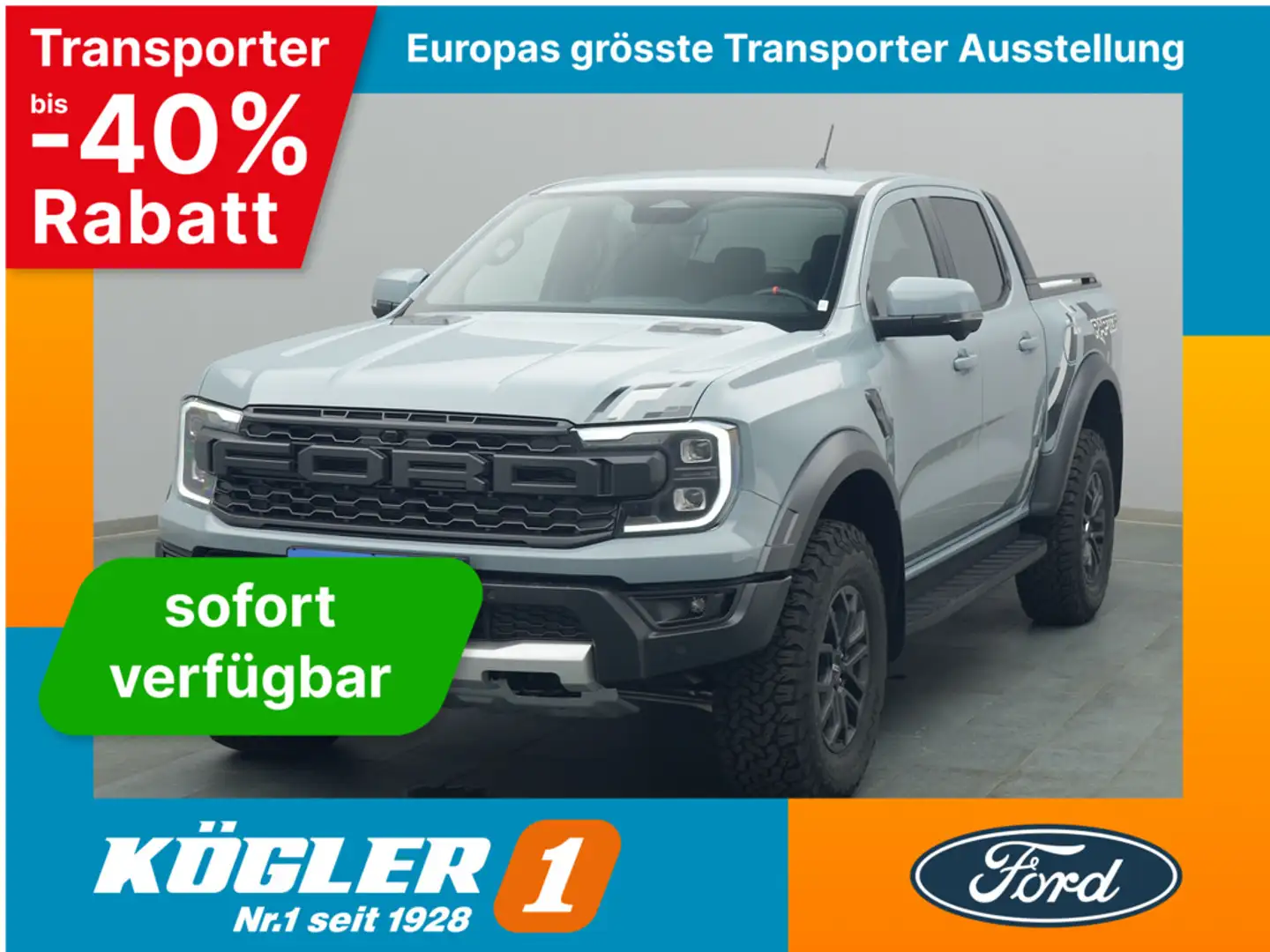 Ford Ranger RAPTOR 292PS Aut./Raptor-Paket -19%* Grau - 1
