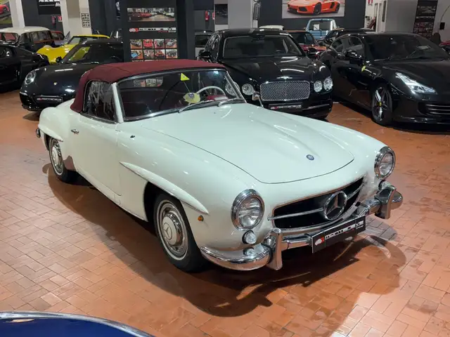 Mercedes-Benz 190 SL AVORIO-CAPOTE ROSSA-MATCHING NUMBERS-ASI ORO