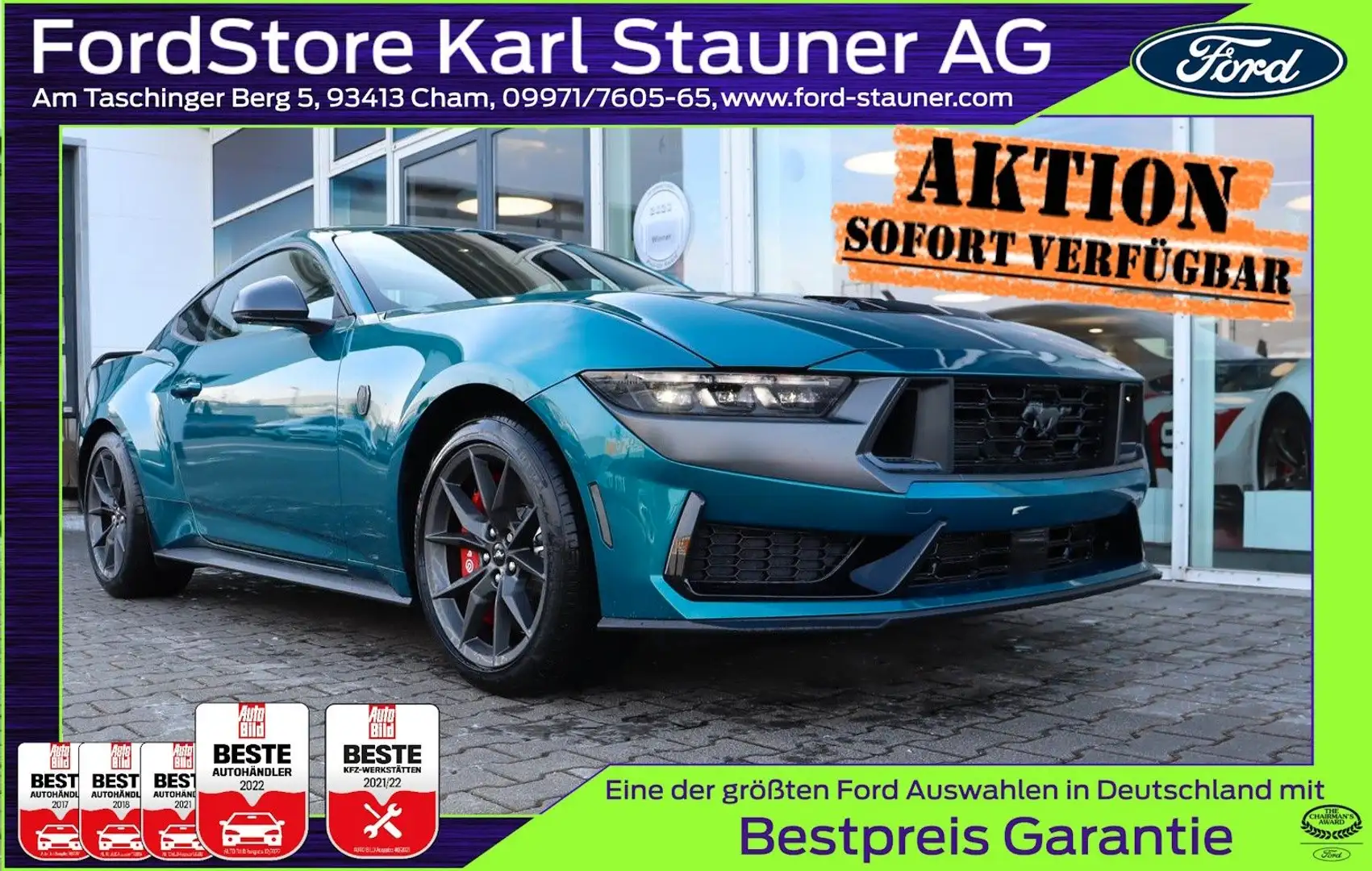 Ford Mustang V8 Dark Horse MagneRide 4,99% FIN* Azul - 1