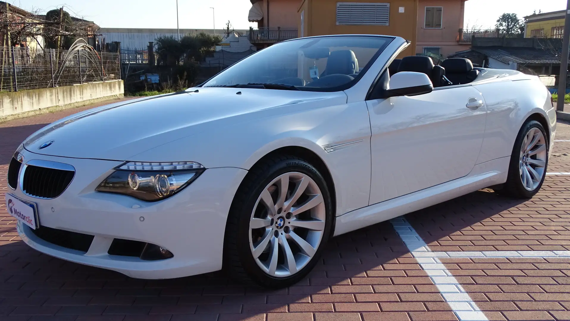 BMW 635 Serie 6 E64 Cabrio 635d Cabrio auto Bianco - 1