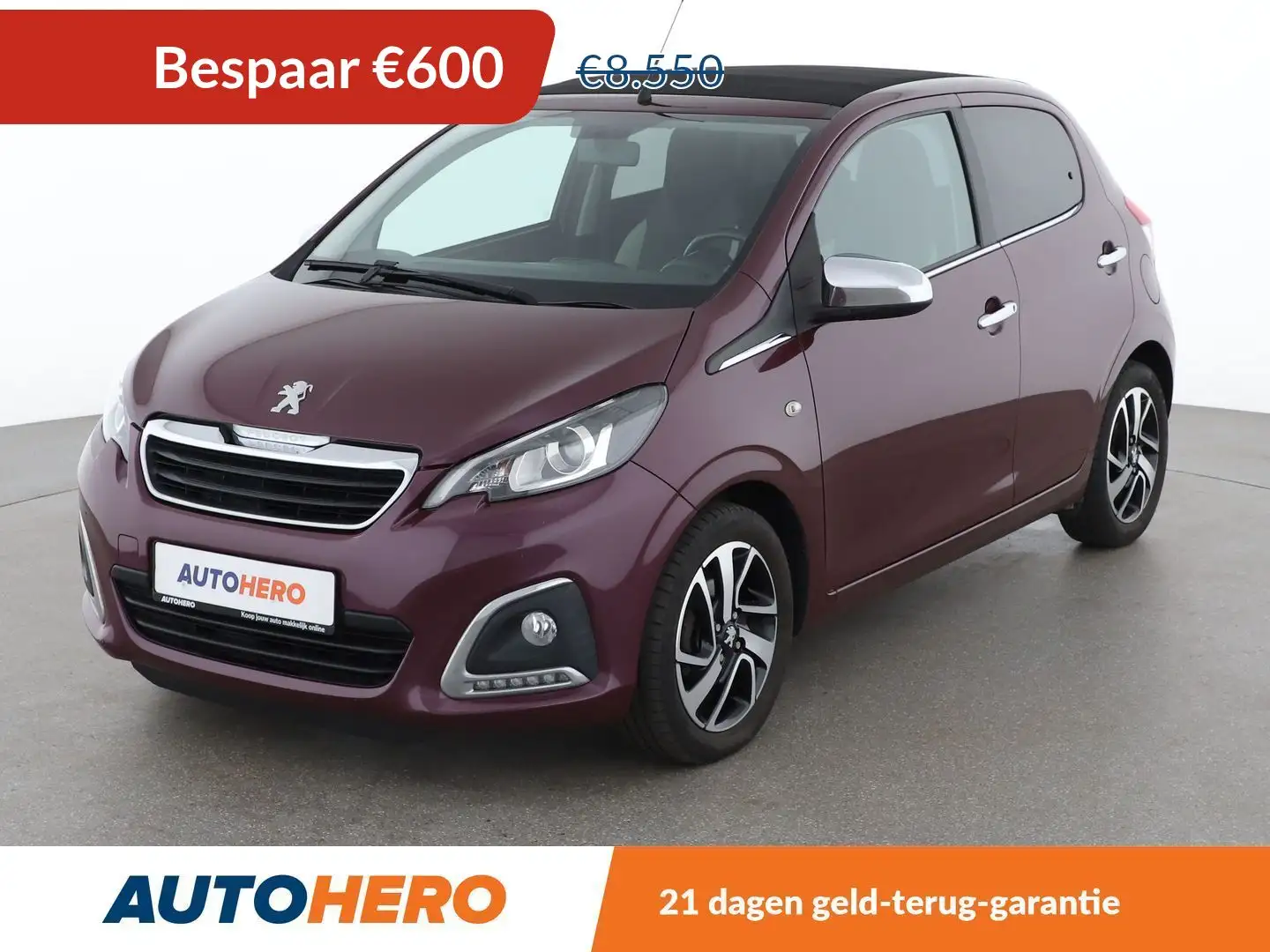 Peugeot 108 1.2 VTi Allure Paars - 1