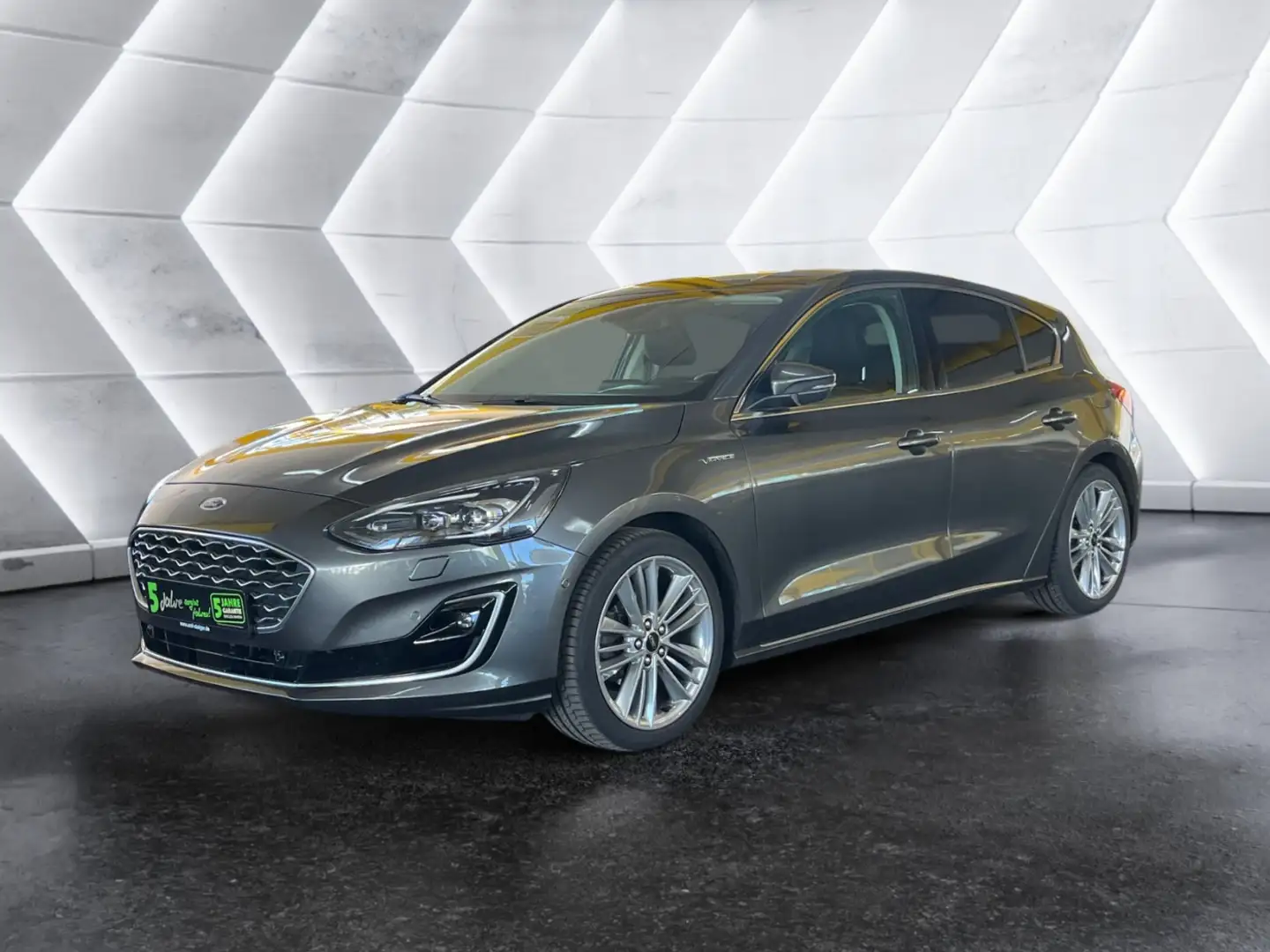 Ford Focus 1.5 EcoBoost Vignale Matrix 2xKlima AUT LM Gris - 2