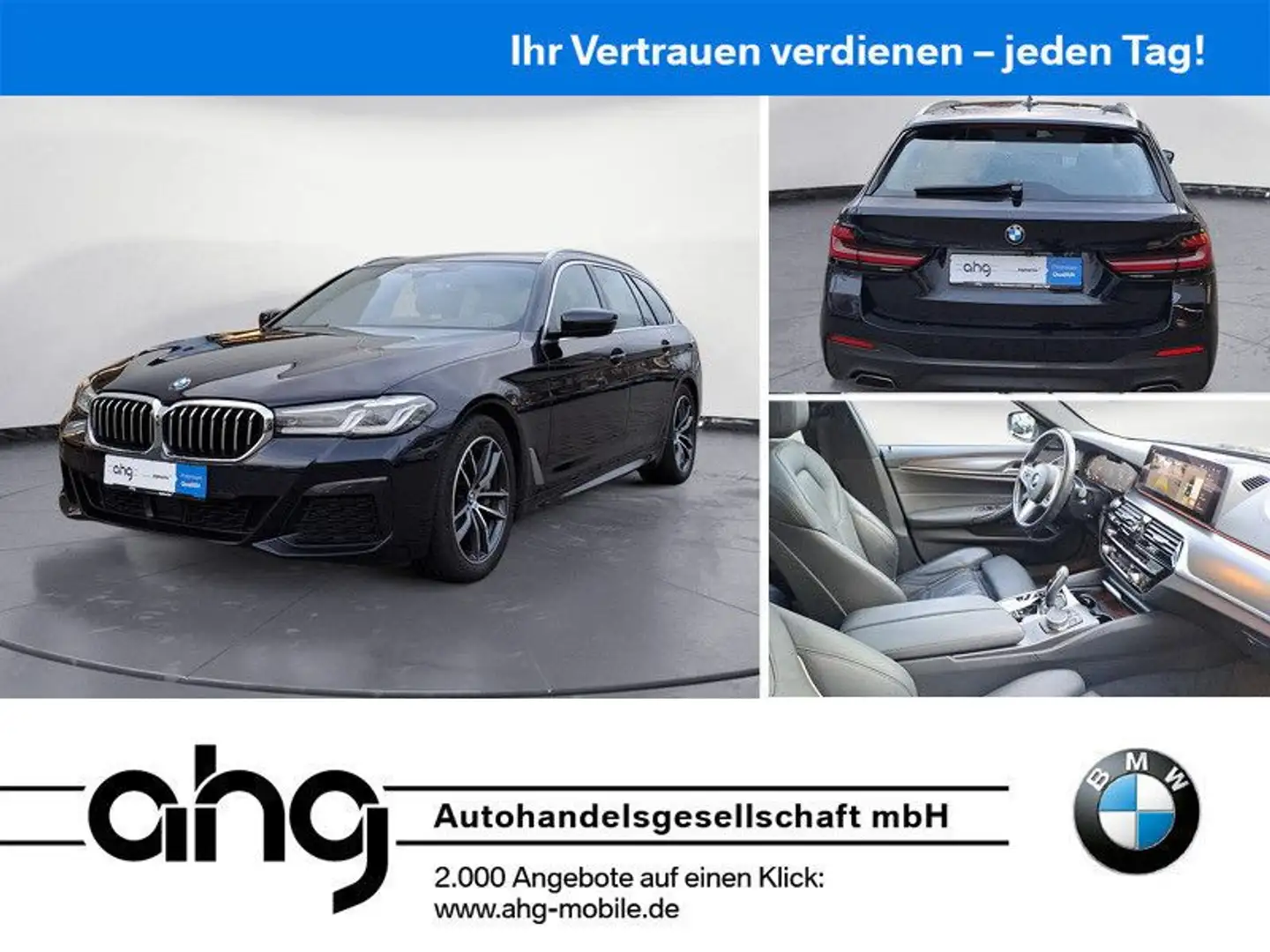 BMW 540 d xDrive Touring M Sportpaket Sport Aut. Noir - 1