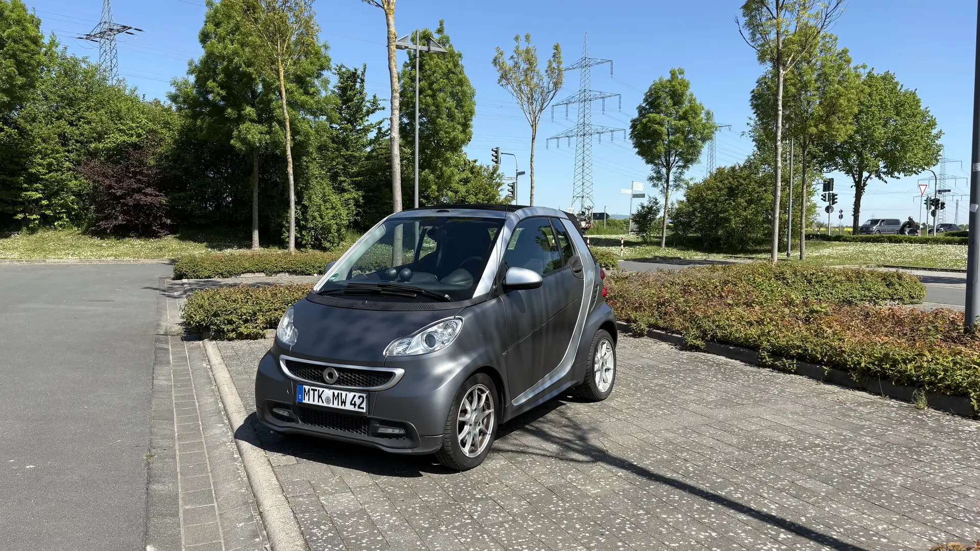 smart forTwo Sportpkt/8f/neu TÜV/Klima/Shz 62 kW (451) Grau - 1