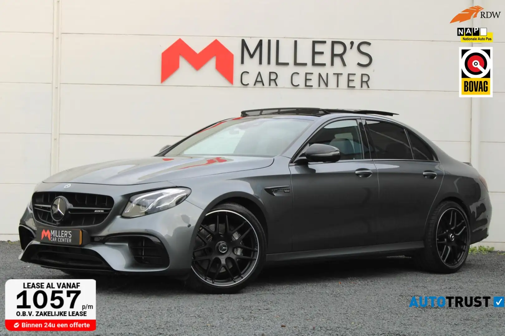 Mercedes-Benz E 63 AMG 4MATIC 360 PANO HUD LUCHTVERING Gris - 1