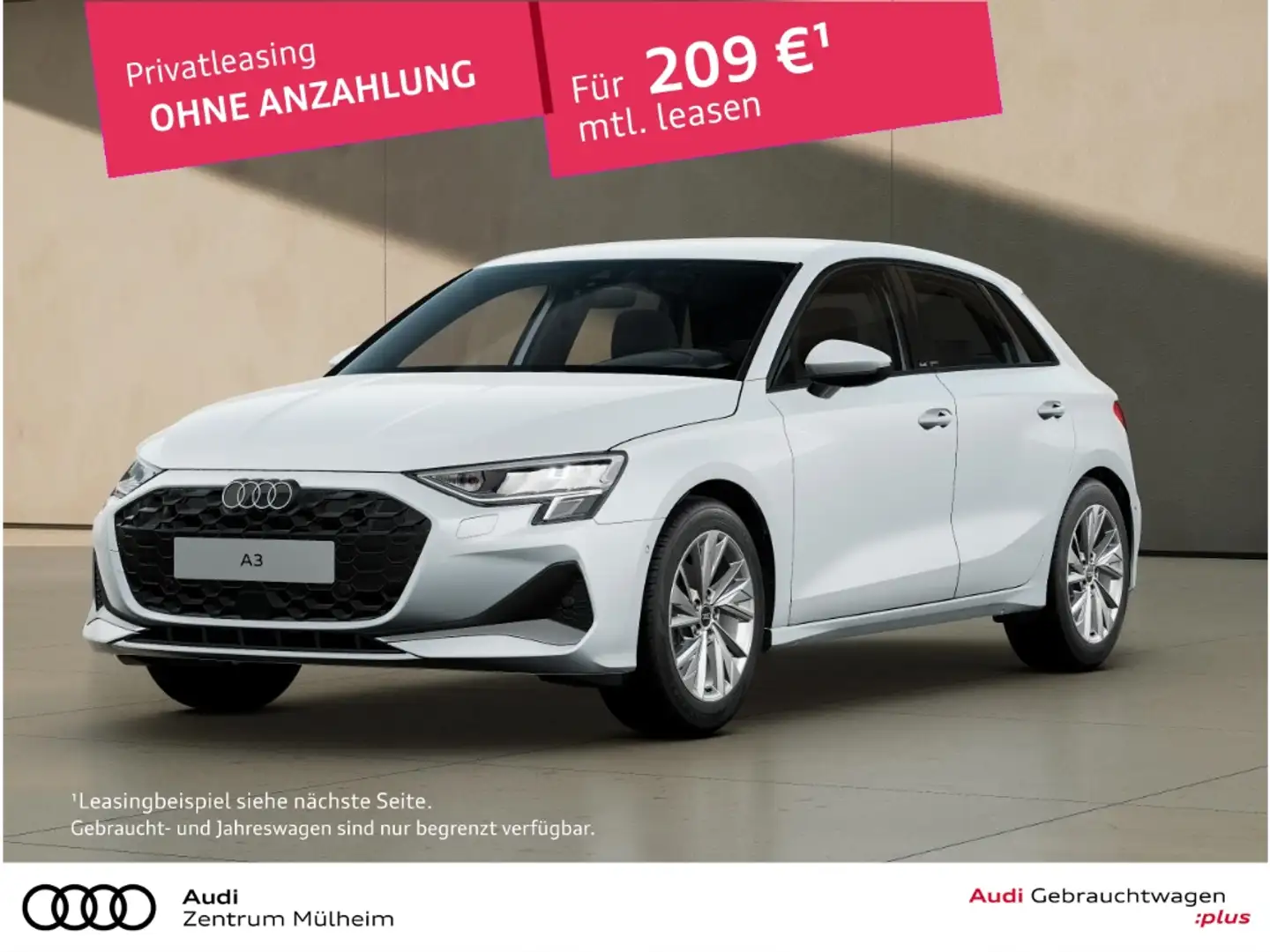 Audi A3 Sportback 30 TFSI Navi virtual Rückfahrkamera Blanc - 1