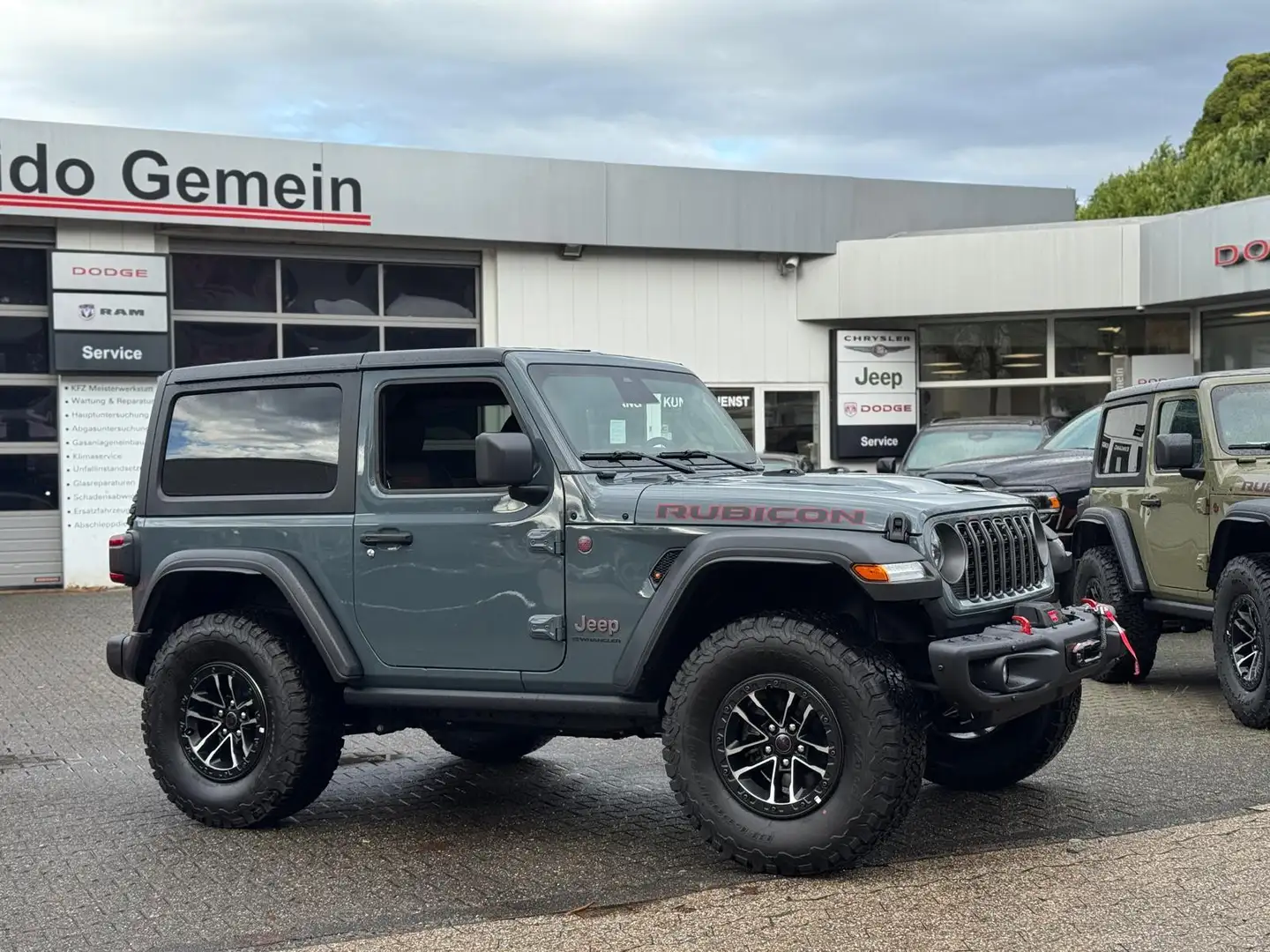 Jeep Wrangler Rubicon X 2.0l Stahlstoßstange +Seilwinde Grau - 2