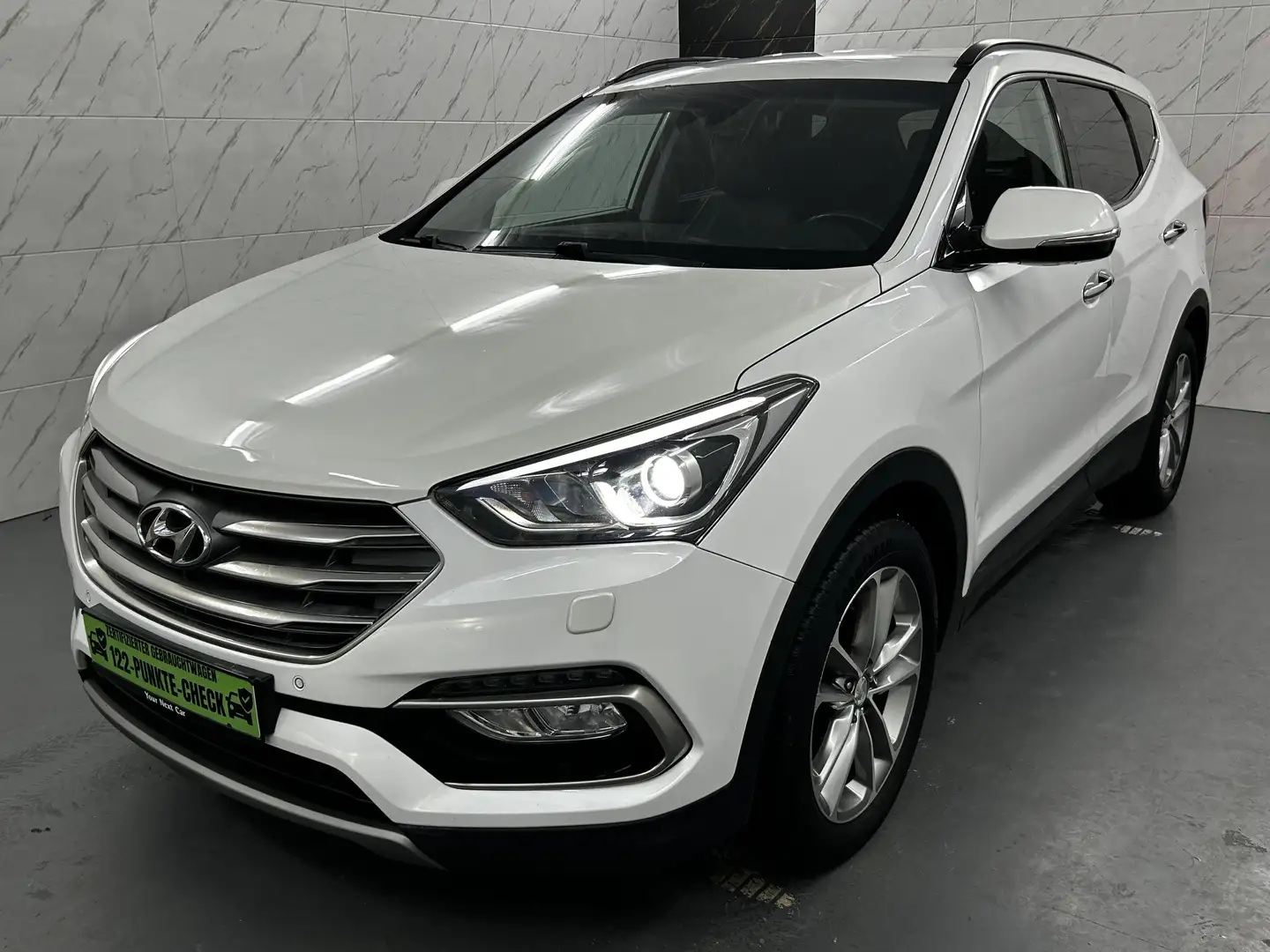 Hyundai SANTA FE Premium 4WD+AHK+Xenon+Leder+Temp+LED Weiß - 1