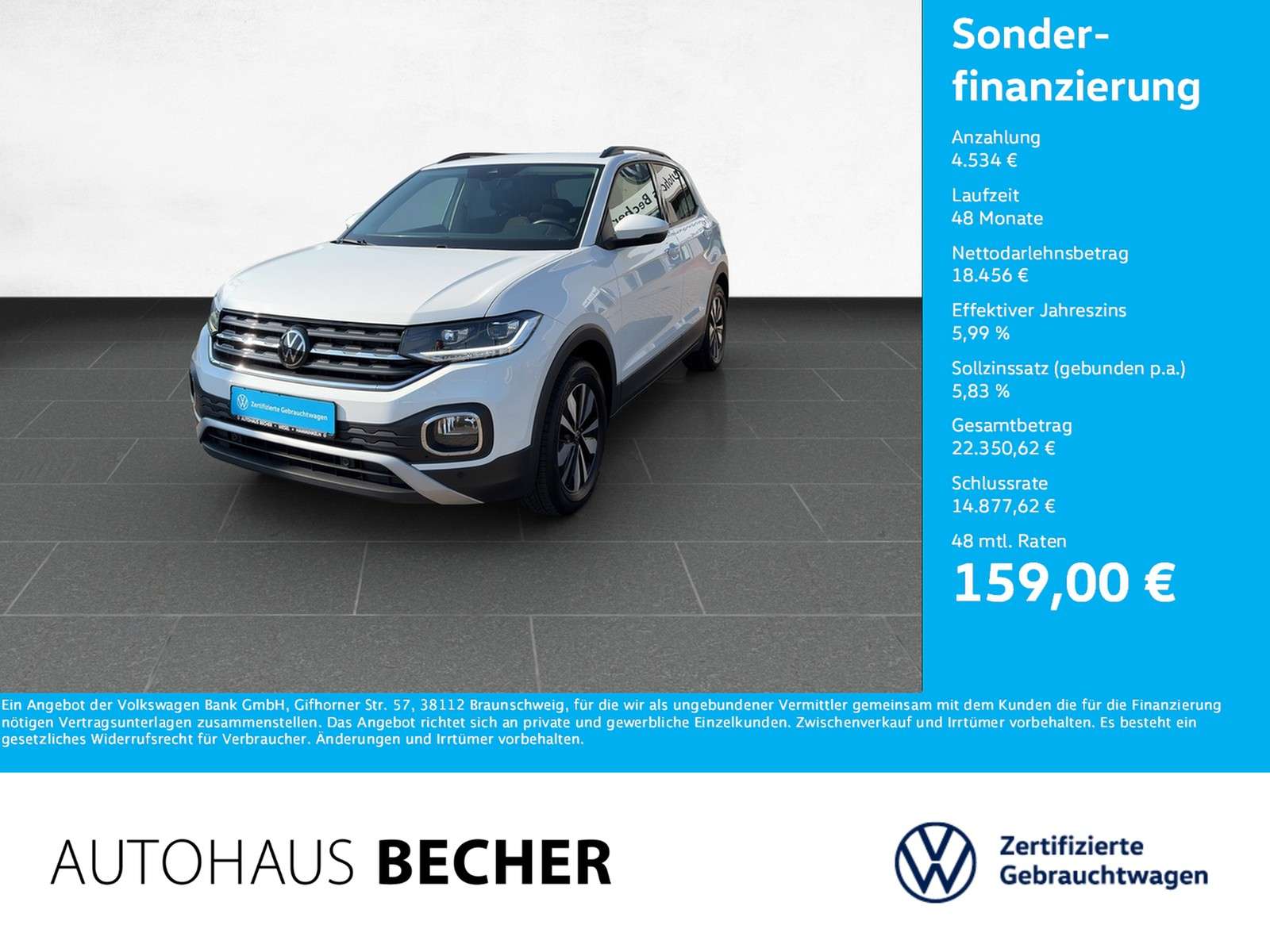 Second hand Volkswagen T-Cross 1.0 tsi