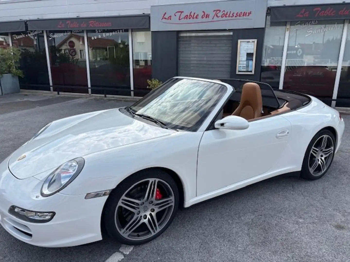 Porsche 997 911 Carrera 4S Cabriolet 3.8i Blanc - 1