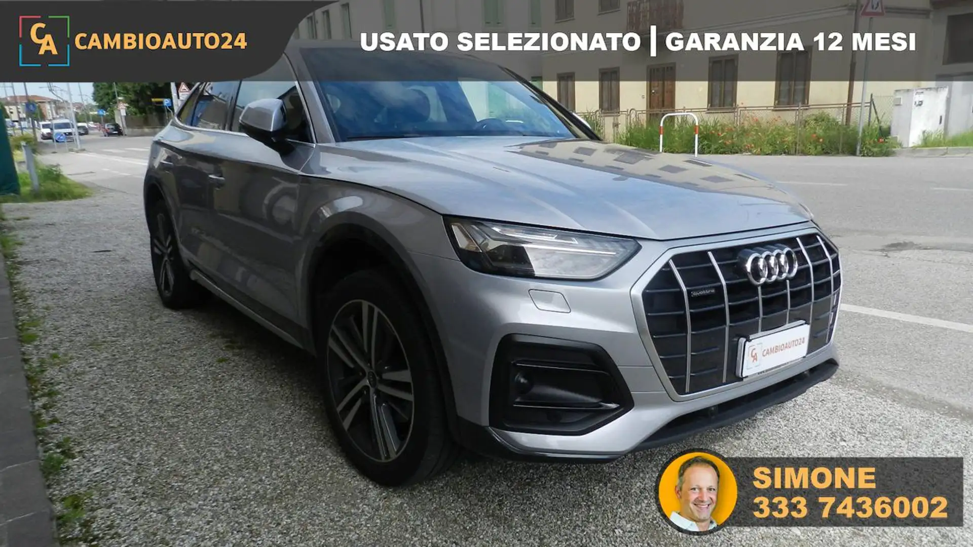 Audi Q5 SPB 40 TDI quattro S tronic S line plus cerchio 20 Argento - 2