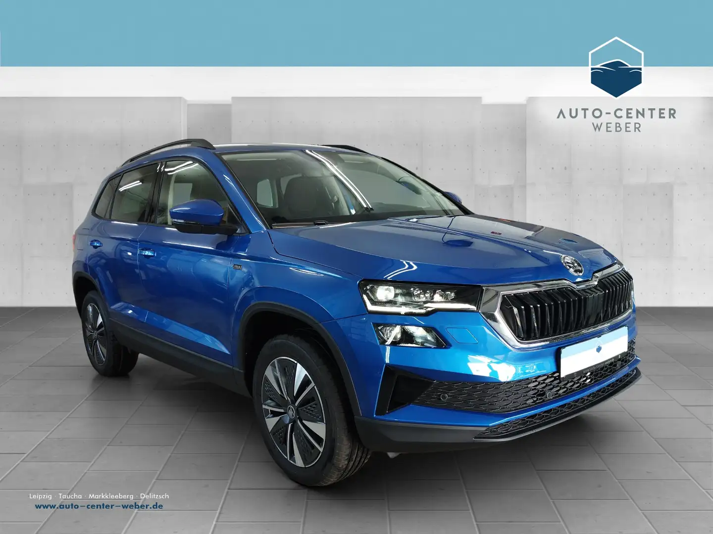 Skoda Karoq 1.5 TSI Tour *2xKlima*ACC*AHK*Fernlichtass. Blau - 1