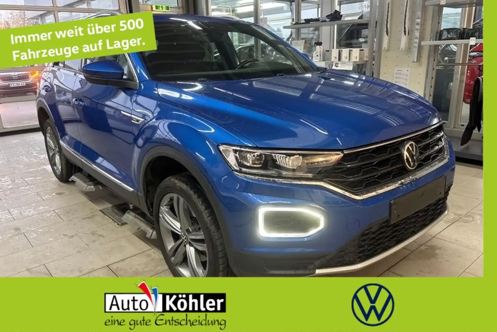 Volkswagen T-Roc TSI Sport 4Motion Pano/CarPlay/StHz/Virt Blau - 1