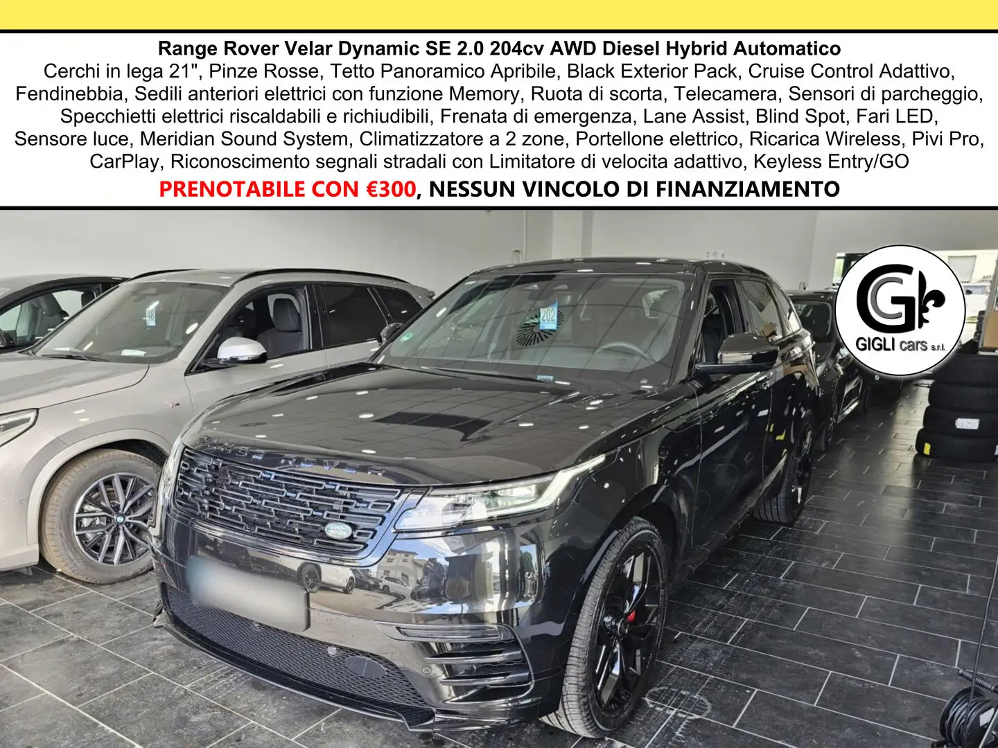 Land Rover Range Rover Velar Dynamic SE Tetto C.21 Navi ACC BlackPack Nero - 1