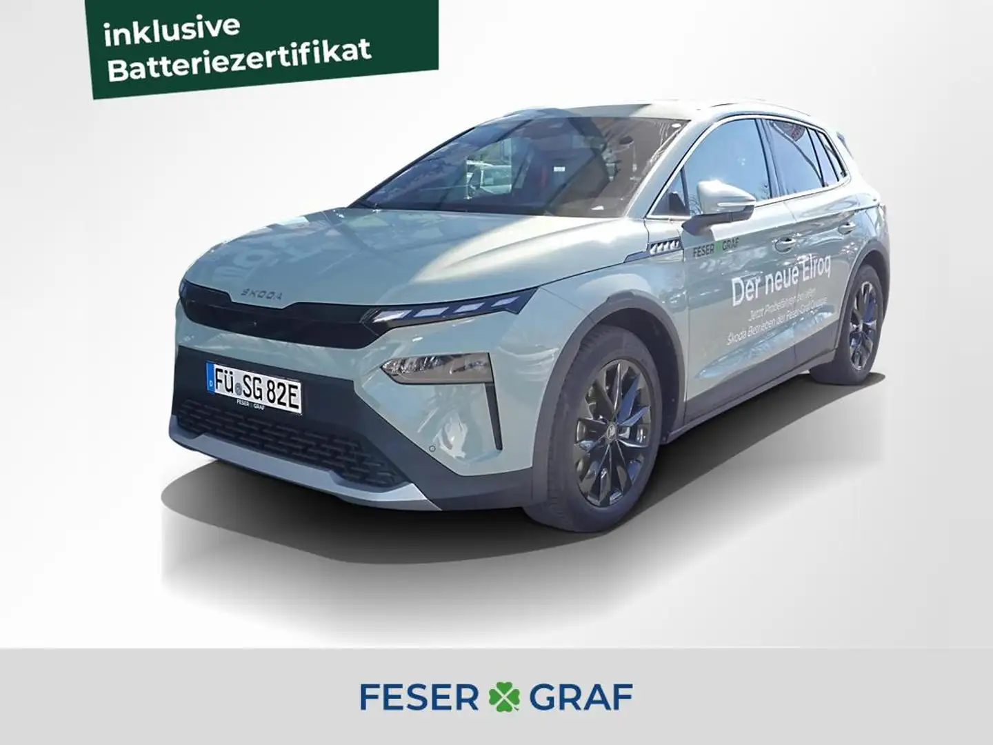 Skoda Elroq 85 *HEAD UP NAVI SHZ KAMERA 360° MATRIX* Grün - 1