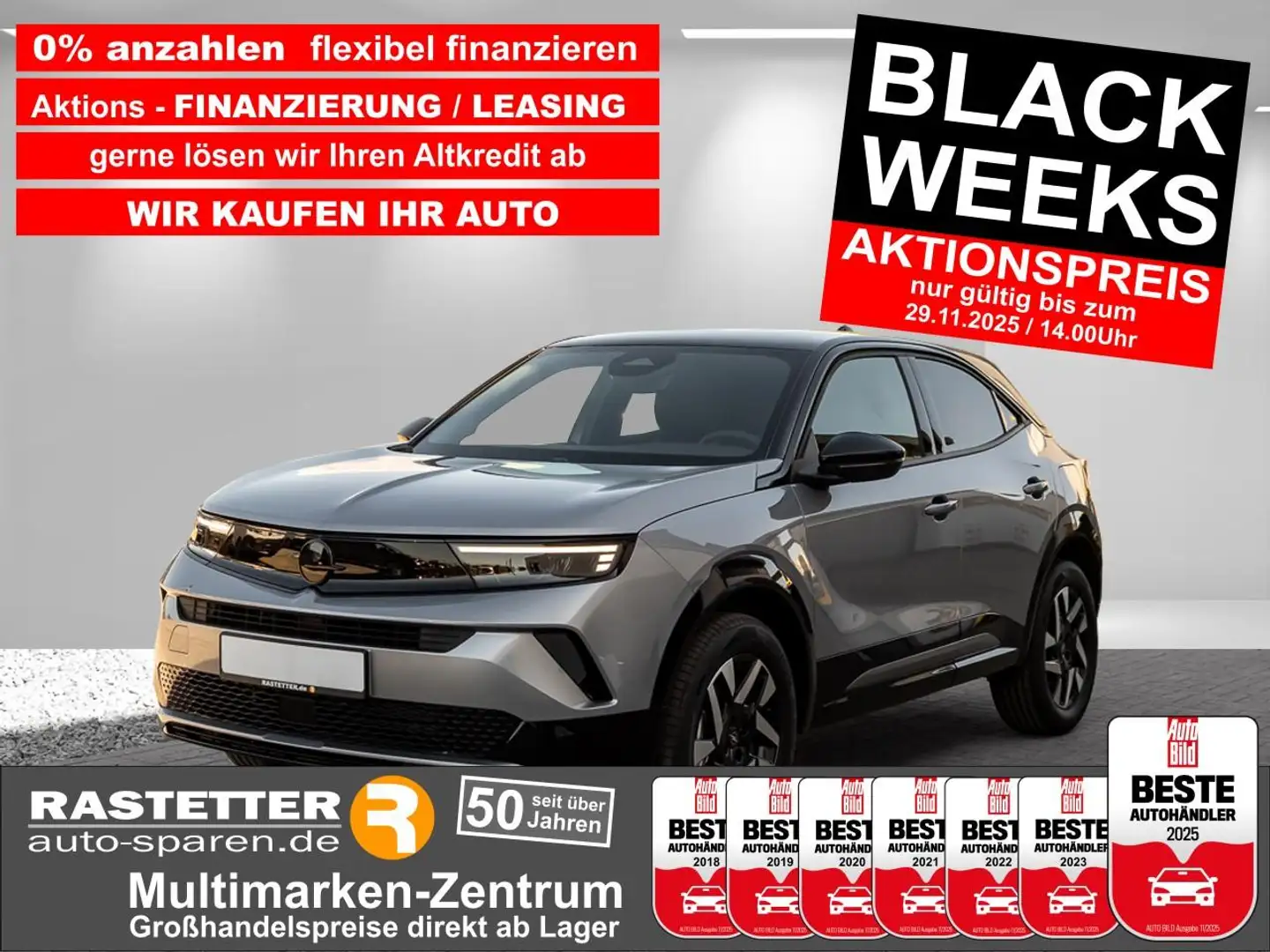 Opel Mokka GS Aut. Komfort+Kamera+Teilleder+Klimaaut+SHZ+PDC+ Gris - 1