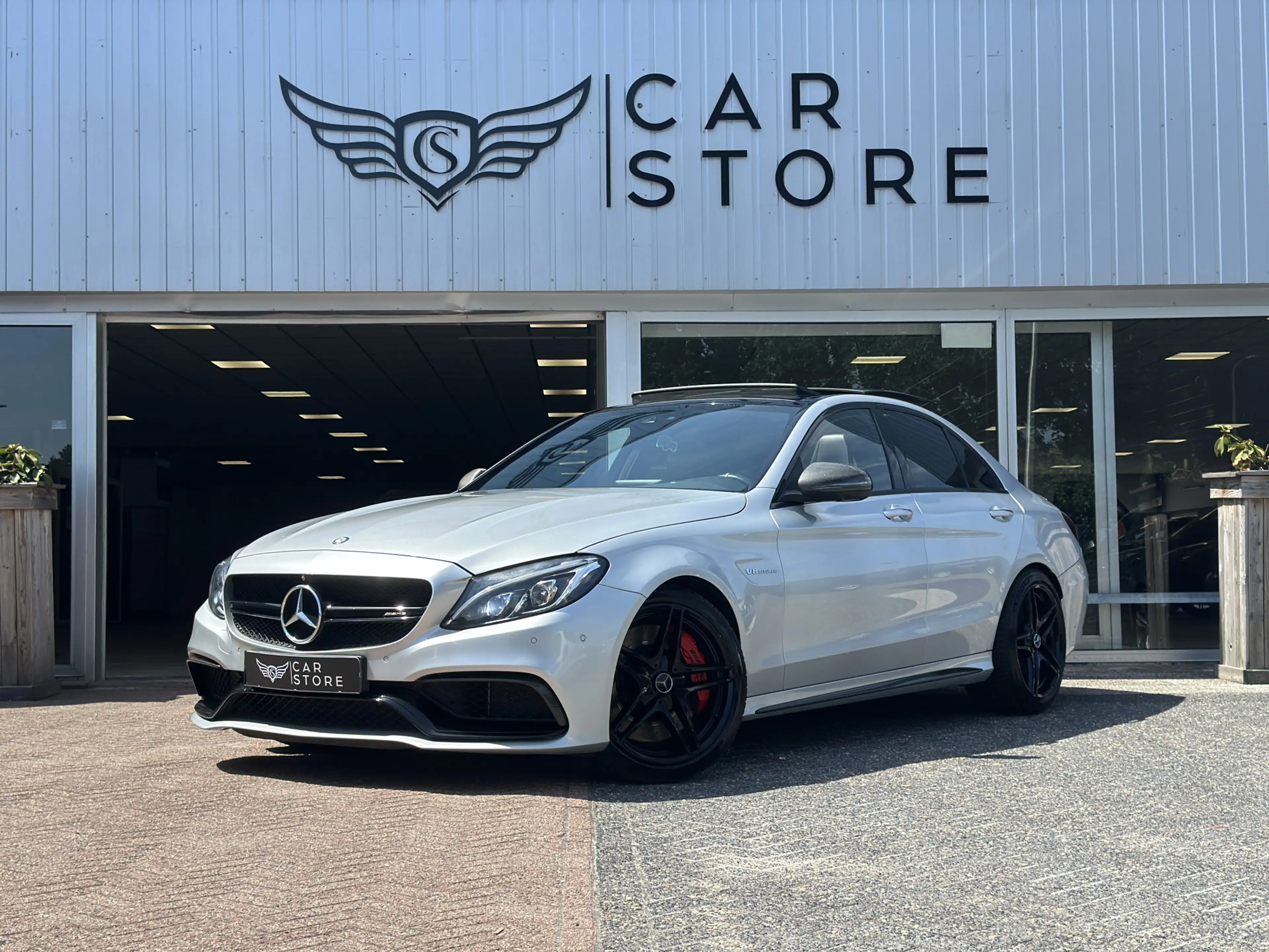 Mercedes-Benz C 63 AMG S |SCHAALSTOELEN|PANO|BURMESTER|360°|SPORT UITLAAT