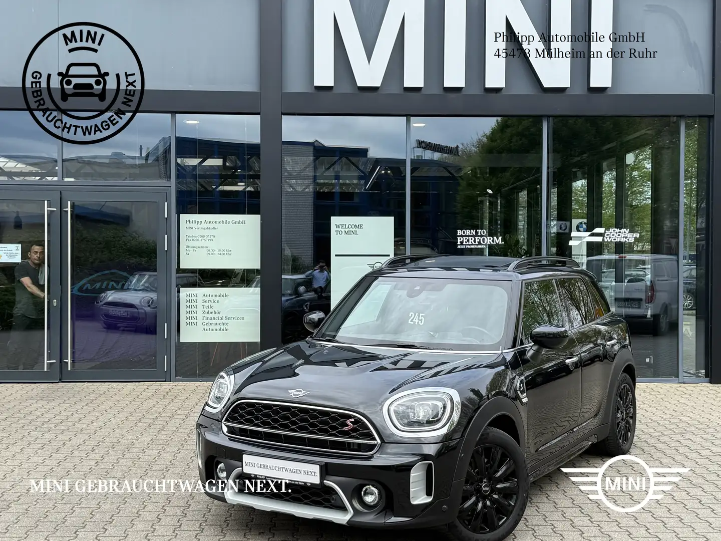 MINI Cooper SD Countryman Cooper SD ALL4 PANO ACC AHK Kamera AD-LED HuD DA Negro - 2