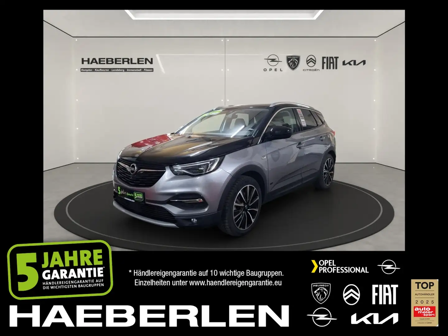Opel Grandland 1.6 Turbo Hybrid Ultimate 4 ACC+AHK+LM Grigio - 1