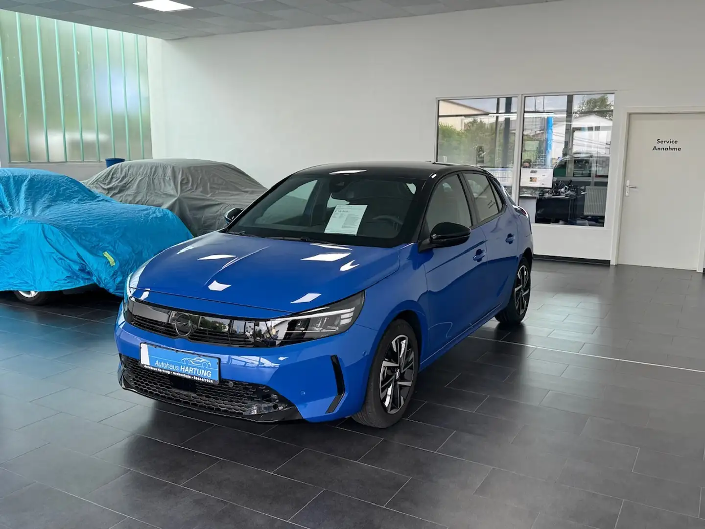 Opel Corsa GS, Alu Car Play, LED, PDC, Kamera, Toterwinkel Bleu - 1