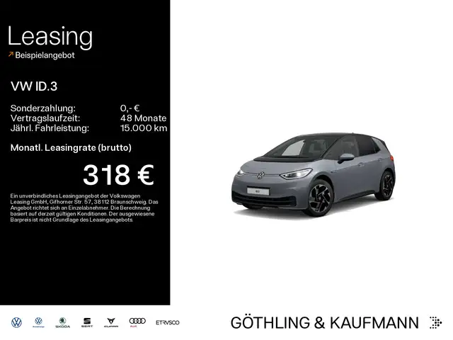 Volkswagen ID.3 Pro Performance*NAVI*WP*IQ.LIGHT*SHZ*18ZOLL
