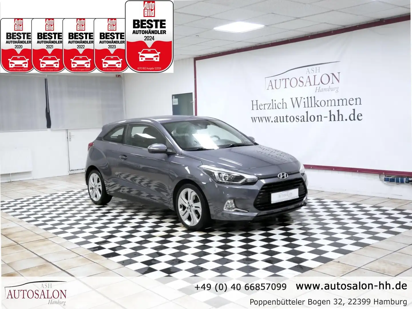 Hyundai i20 Coupe Style*2Vorb*Sitz&Lenk Hzg.*PDC H*LM*Spurhalt Gris - 1