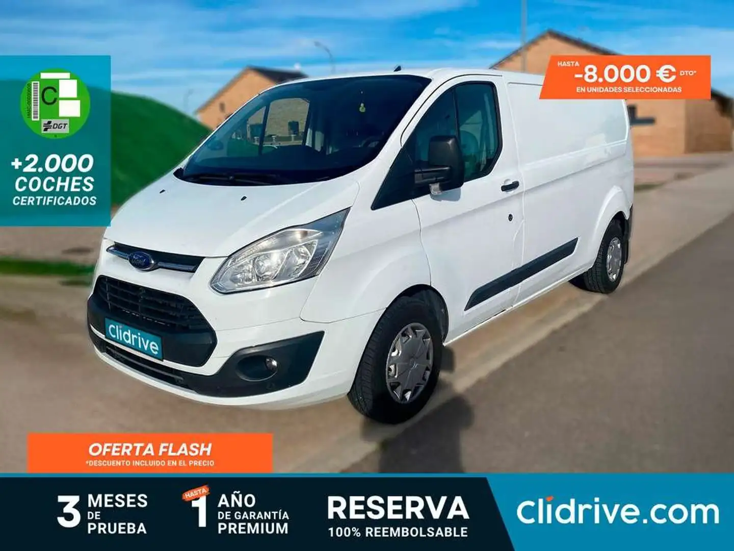 Ford Transit Custom FT 290 L2 Van Trend 130 Blanc - 1