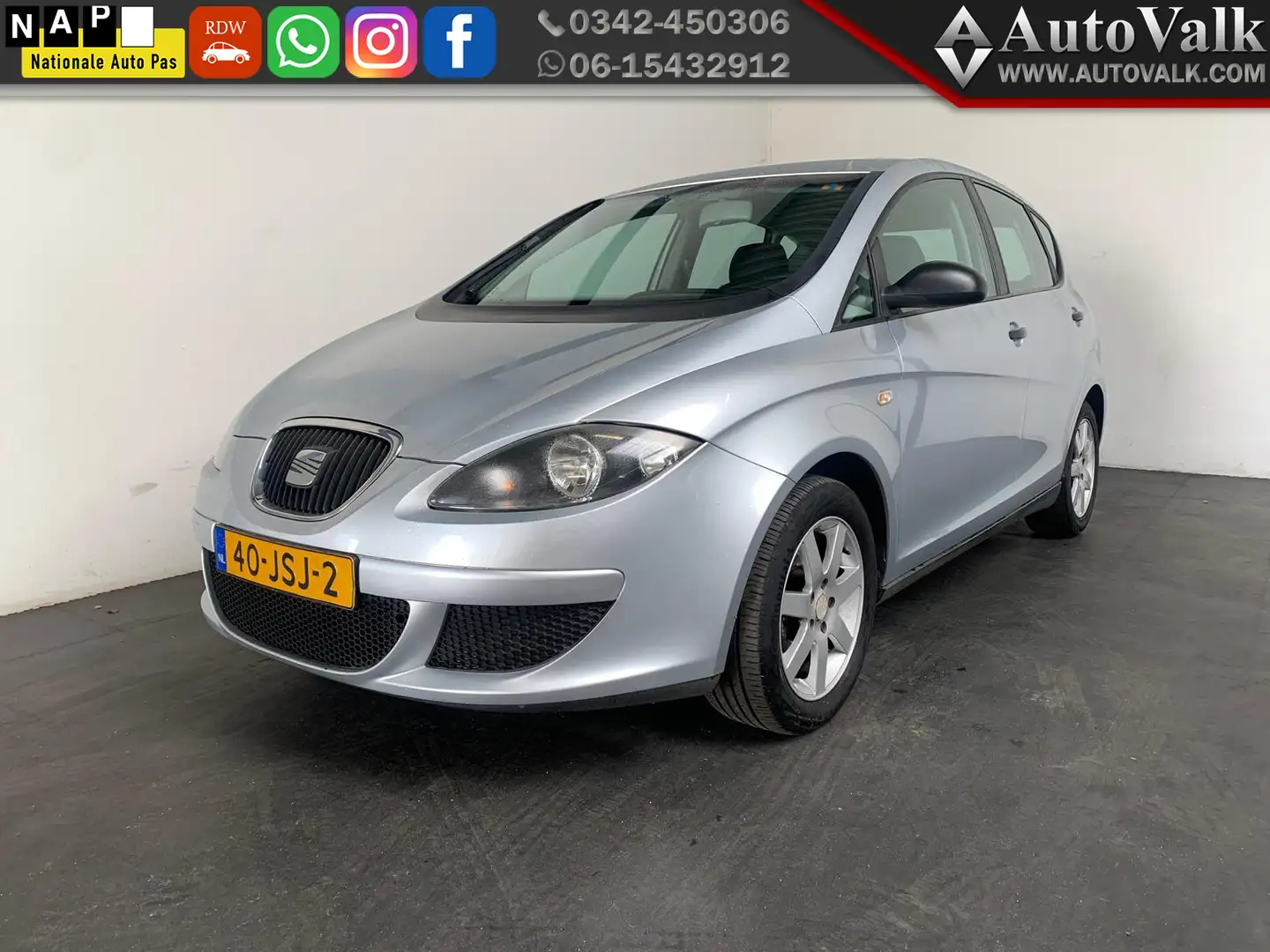 SEAT Altea 1.6 Trekhaak. Airco. Cruise. APK 10-2026! Grau - 1