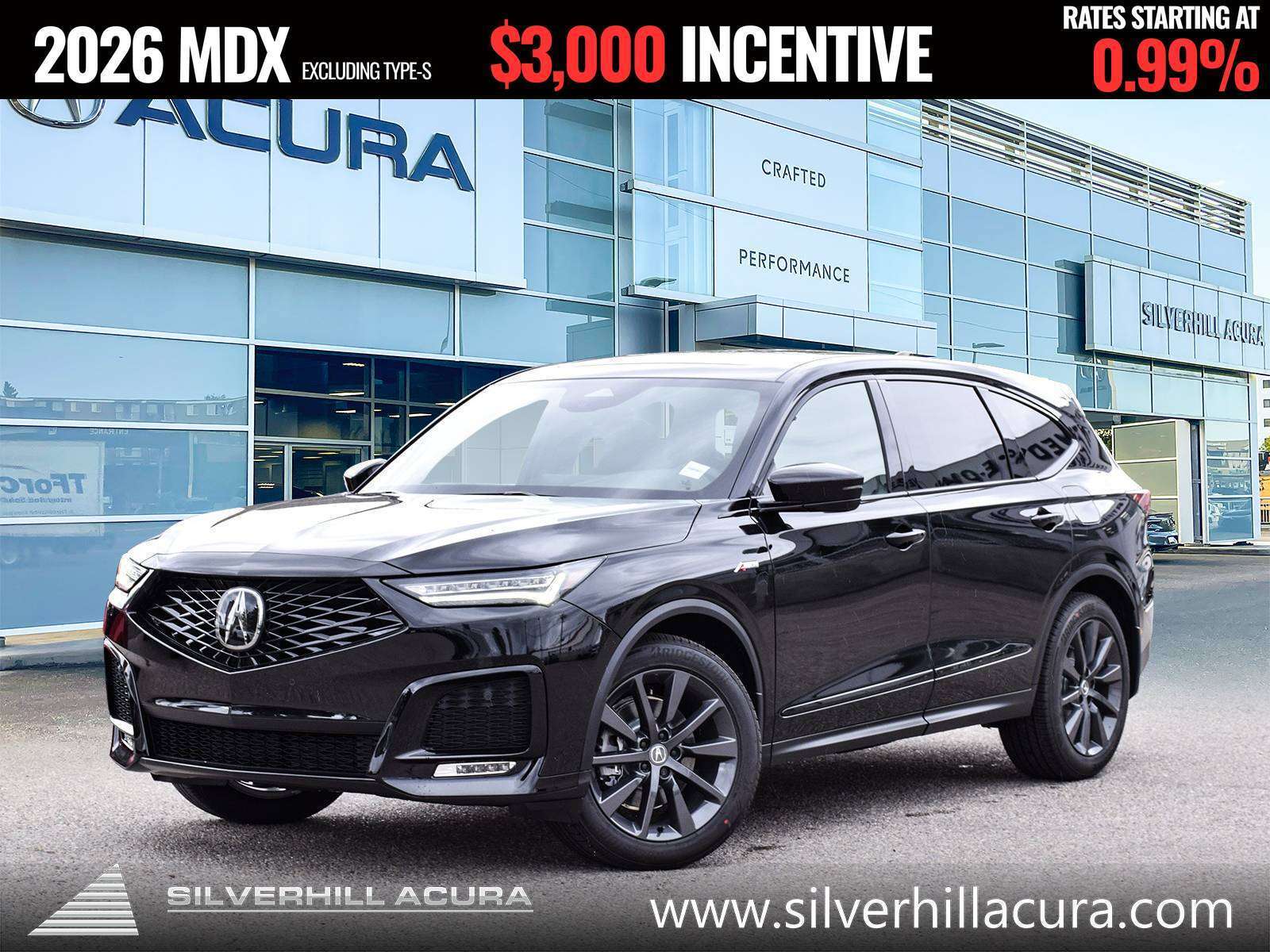 Black 2026 Acura MDX SUV / Crossover All-Wheel Drive Automatic