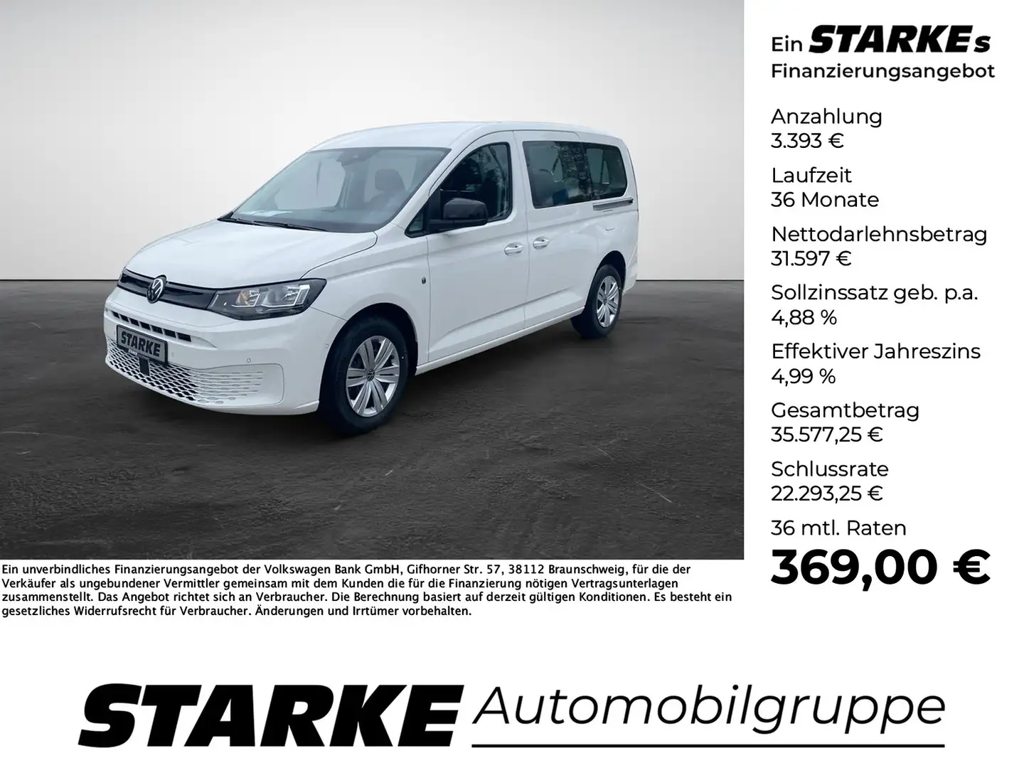 Volkswagen Caddy Maxi 2.0 TDI DSG Family 7-Sitzer Blanc - 1