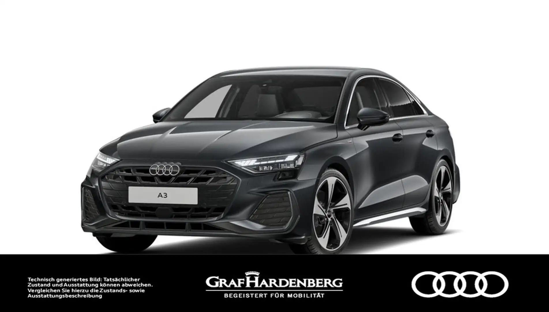 Audi A3 Lim. 35 TFSI S line LED Navi ACC AHK Grau - 1