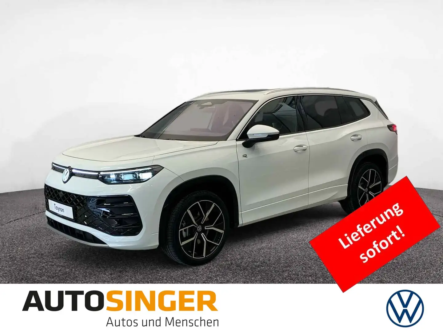 Volkswagen Tayron R-Line TDI 4M STDHZ*PANO*DCC*MASSAGE Weiß - 1