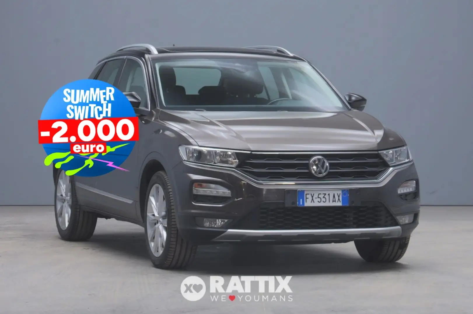 Volkswagen T-Roc 1.0 TSI 115CV Style + tetto apribile Nero - 1