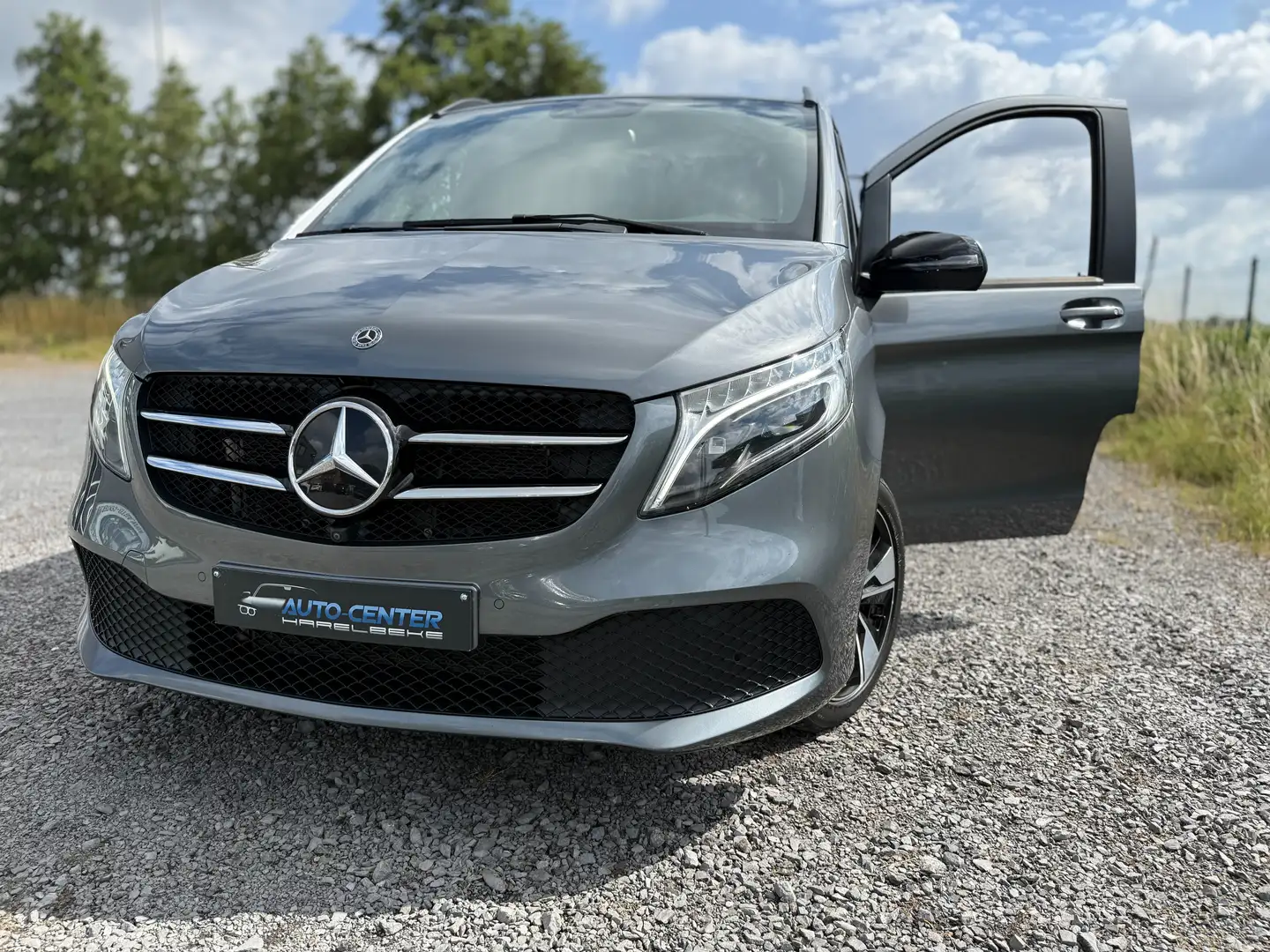 Mercedes-Benz V 300 V 300d lang leder 2el zijdeuren burmester trekhaak Gris - 2