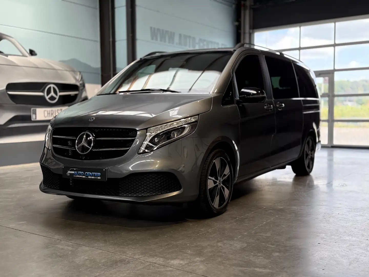 Mercedes-Benz V 300 V 300d lang leder 2el zijdeuren burmester trekhaak Grijs - 1